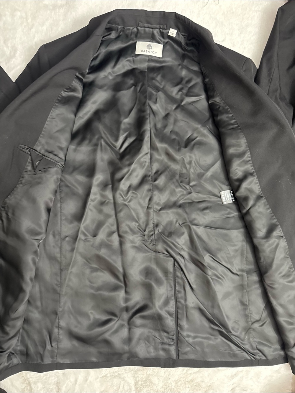 Aritzia Babaton Benchmark Blazer Size Small Black Italian Wool Classic Black - Picture 10 of 16